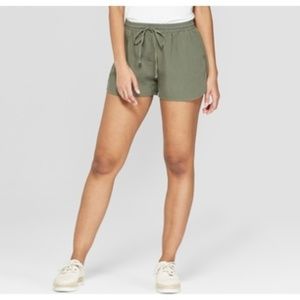 Universal Thread knit cotton army green shorts S